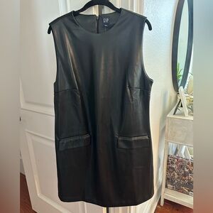 NWT Gap faux leather dress